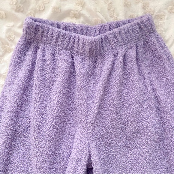 ASOS Lilac Fleece Lounge Set - Picture 8 of 9